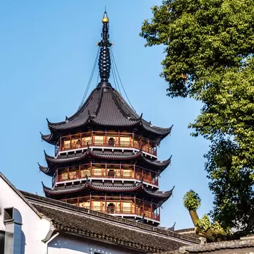 11, 09, 2025, A close-up of the Bao'en Temple Pagoda in Suzhou, Jiangsu Province, China., License Type: media, Download Time: 2026-09-01T19:13:49.000Z, User: LP_NZhan, Editorial: true, purchase_order: 65050 - Digital Destinations and Articles, job: App Content, client: Lonely Planet App, other: Nadine Zhan