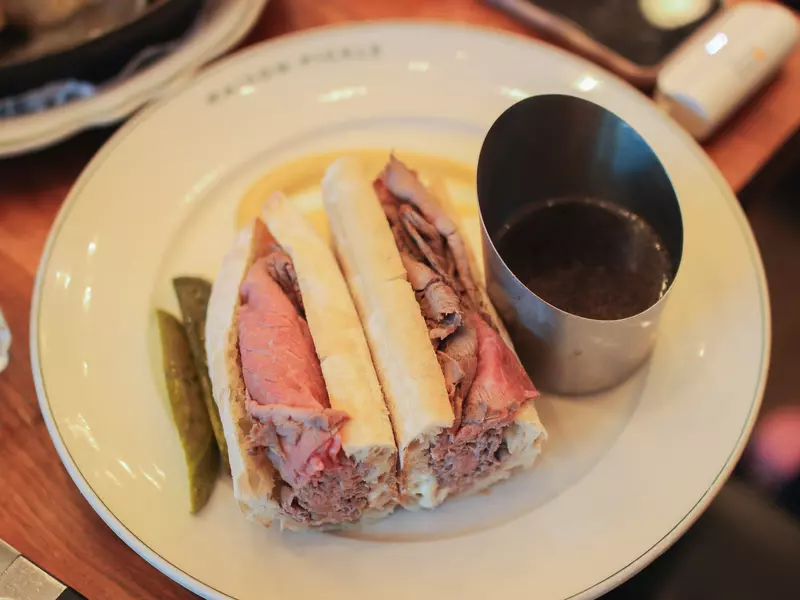 French dip sandwich.
