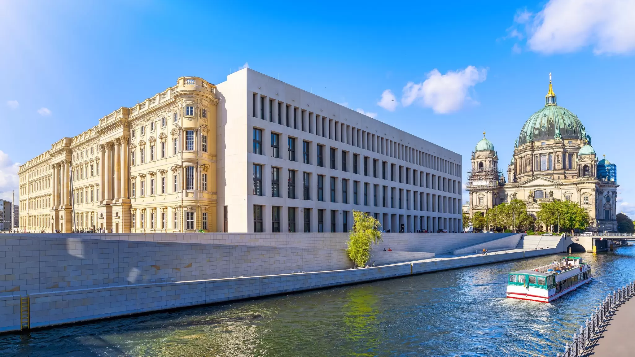 The reconstructed Berlin castle and the Berlin Cathedral.