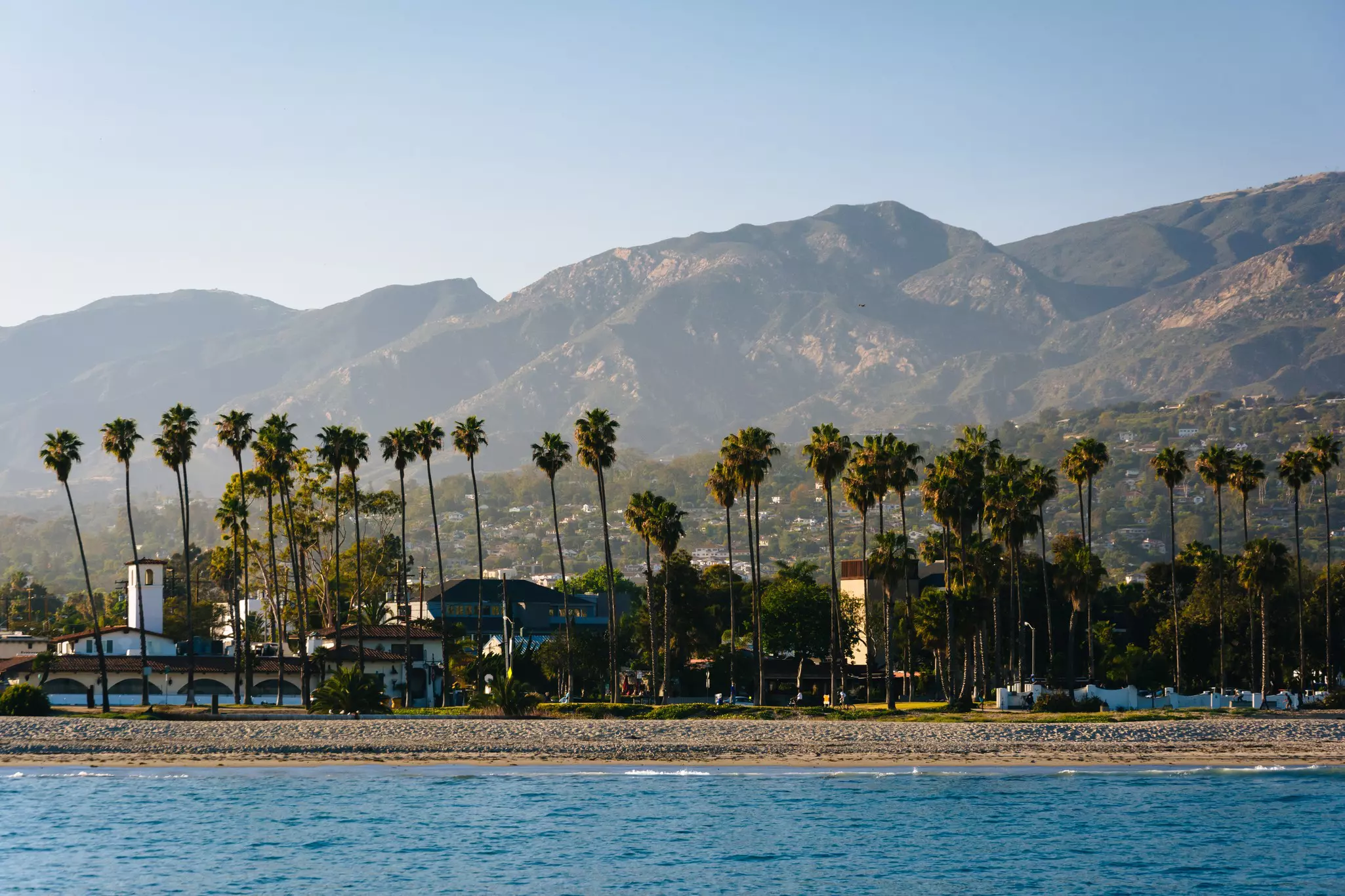 View of Santa Barbara from Stearns Wharf