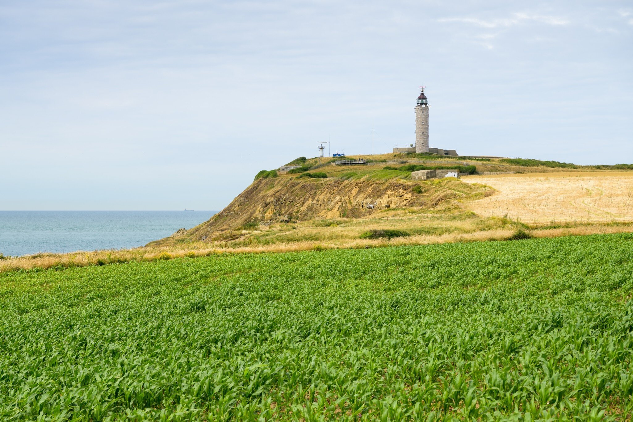 Cap Gris Nez in norther France on a cloudy day in summer; Shutterstock ID 2191198005;