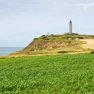Cap Gris Nez in norther France on a cloudy day in summer; Shutterstock ID 2191198005;