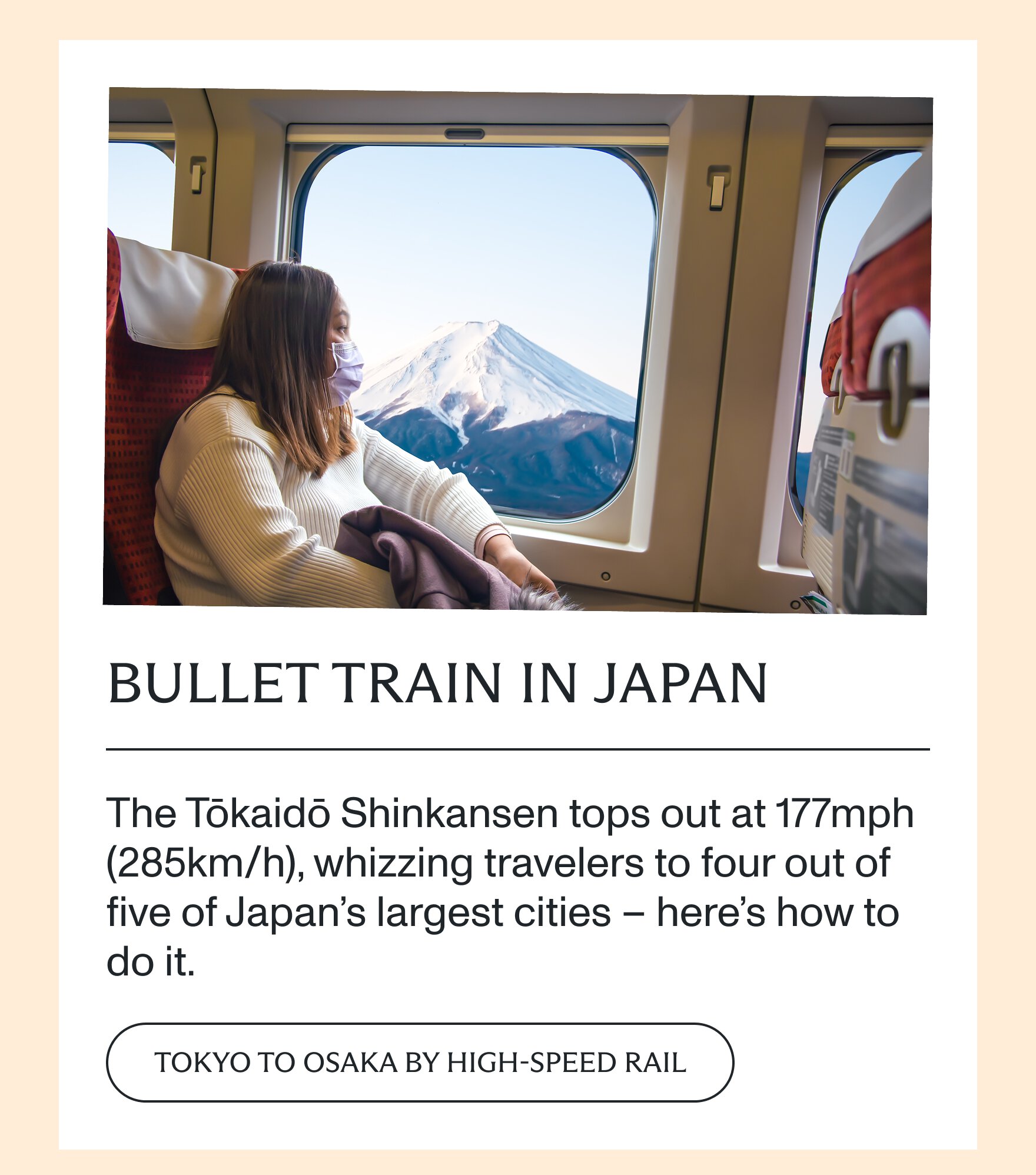 Bullet train in Japan