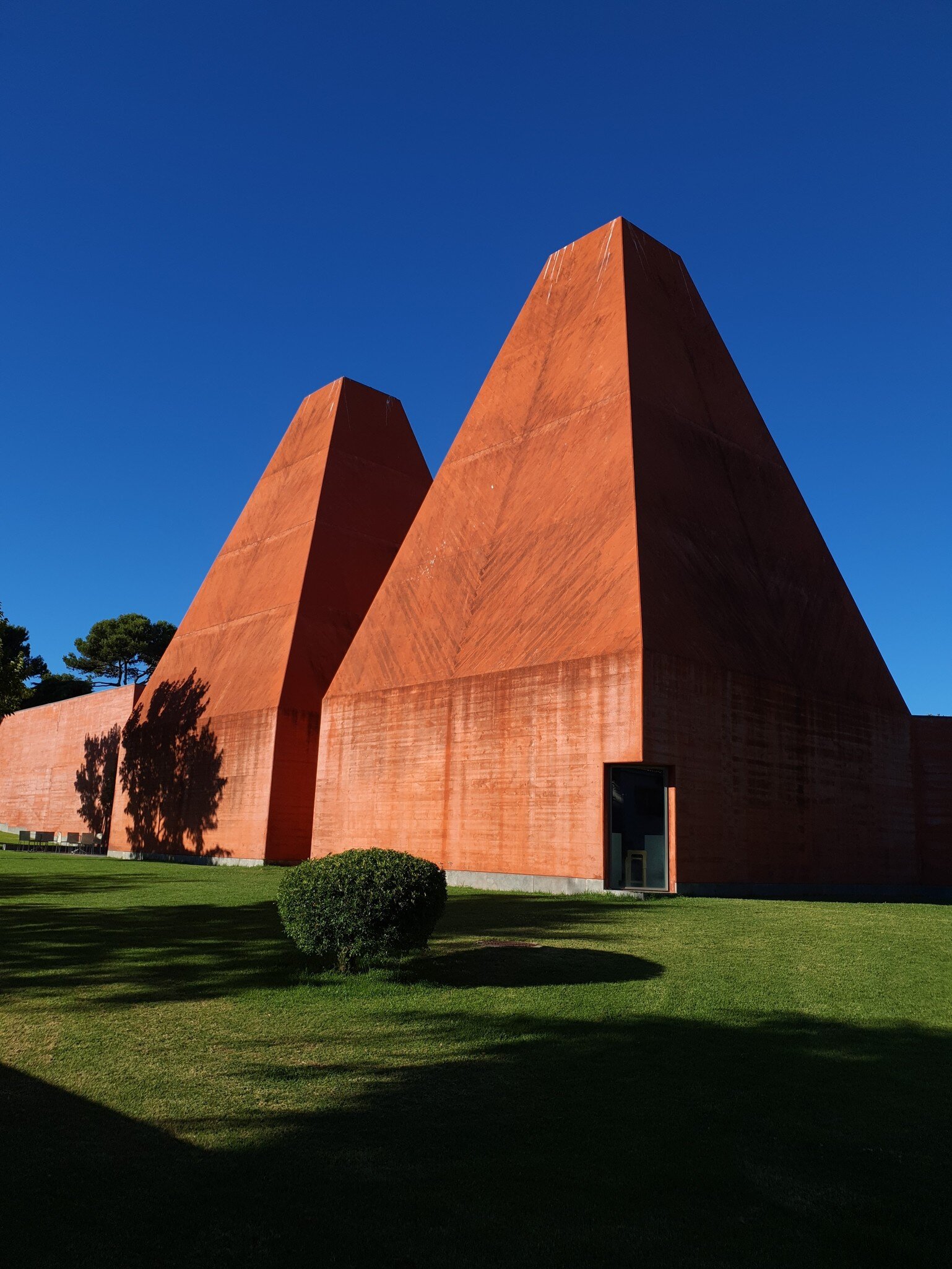 View of the Casa das Histórias in Cascais, Portugal.