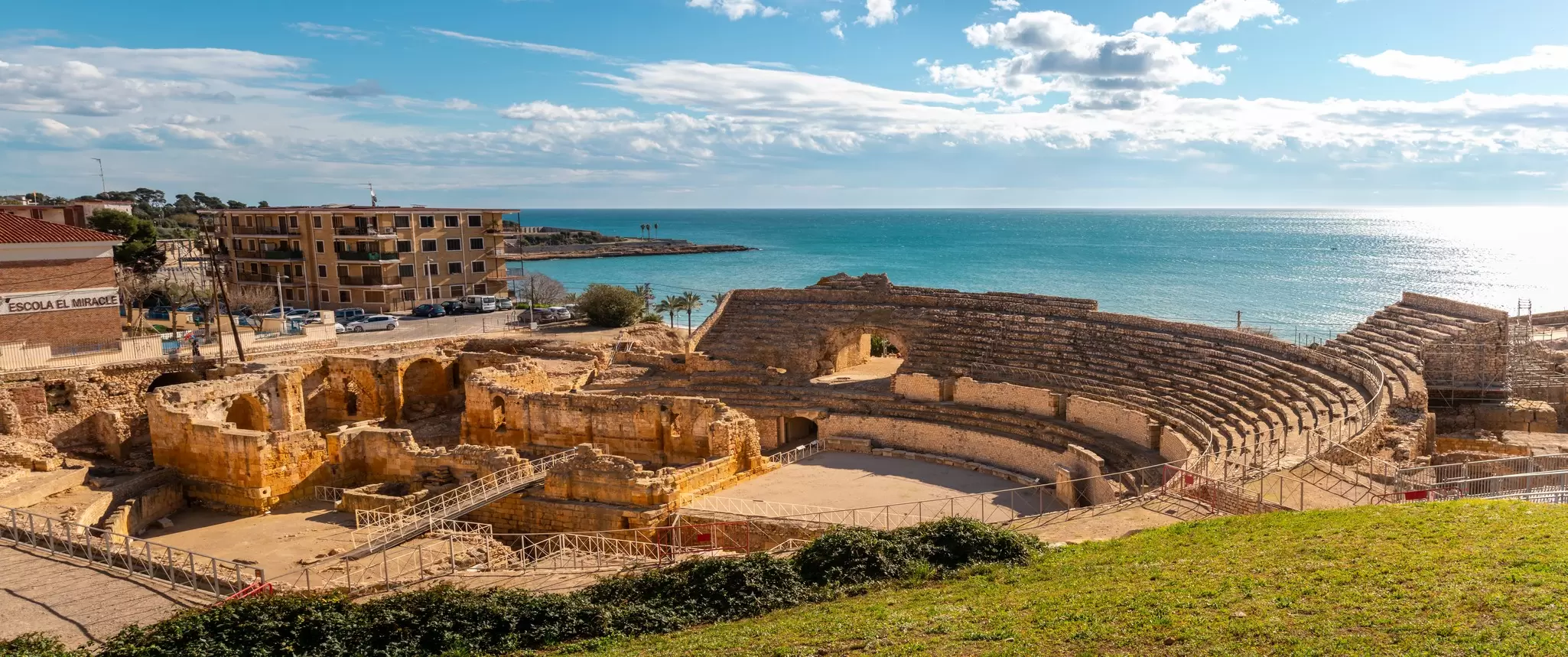 The spectacular ancient Roman amphitheater dates back to the 2nd century and was once a stage for gladiators. Shutterstock