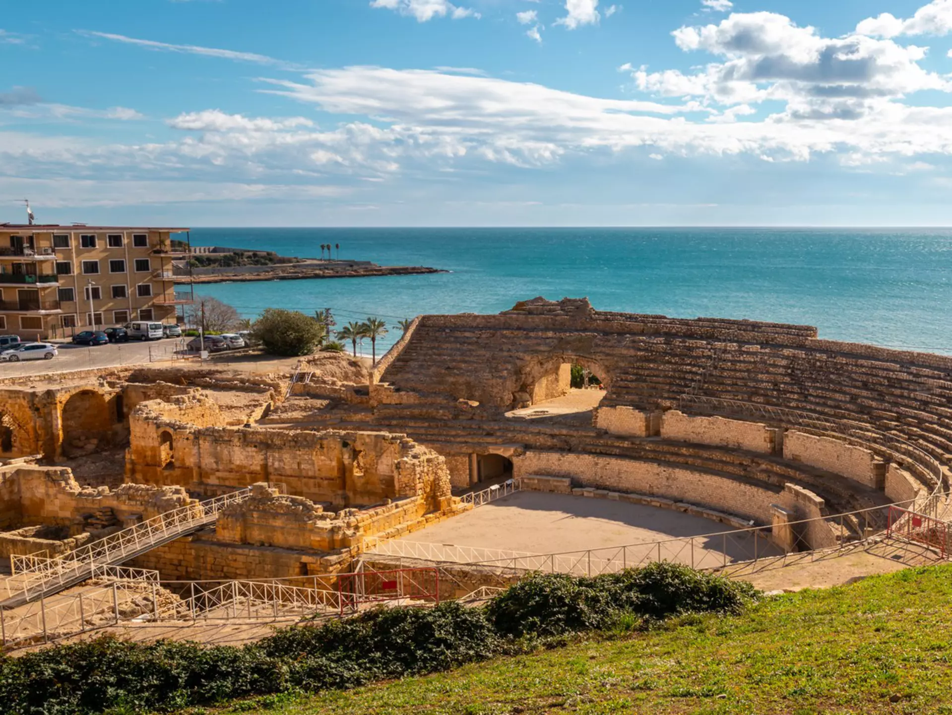 The spectacular ancient Roman amphitheater dates back to the 2nd century and was once a stage for gladiators. Shutterstock