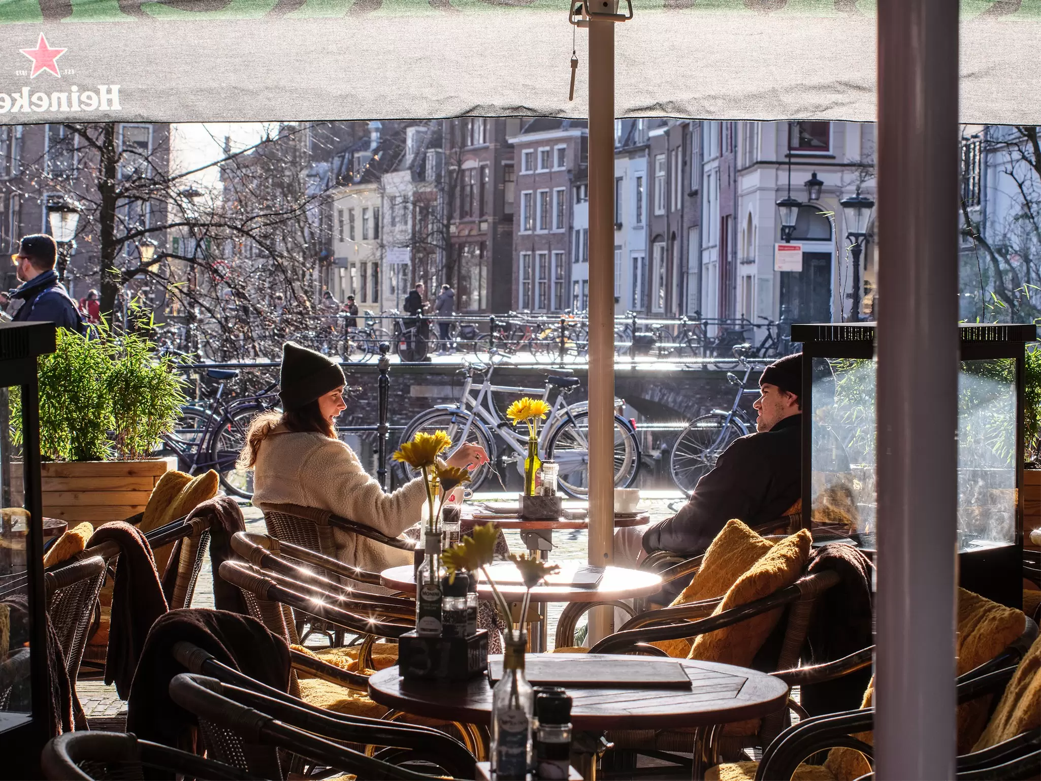 The view from inside a café in Utrecht. Samira Kafala for Lonely Planet