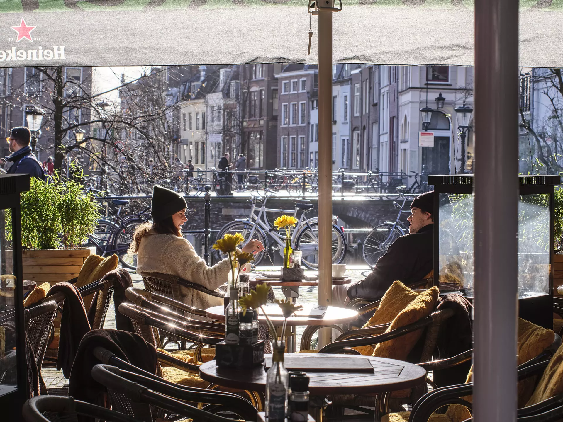 The view from inside a café in Utrecht. Samira Kafala for Lonely Planet