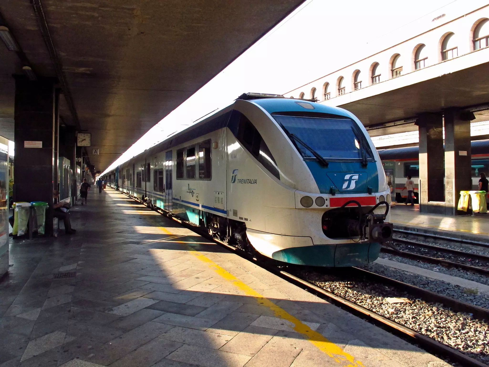 Rome / Italy - The train in Termini railway station, Rome, Italy.