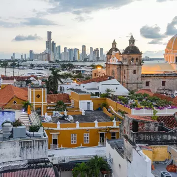 Sunset falls on Cartagena, Colombia. Starcevic / Getty Images