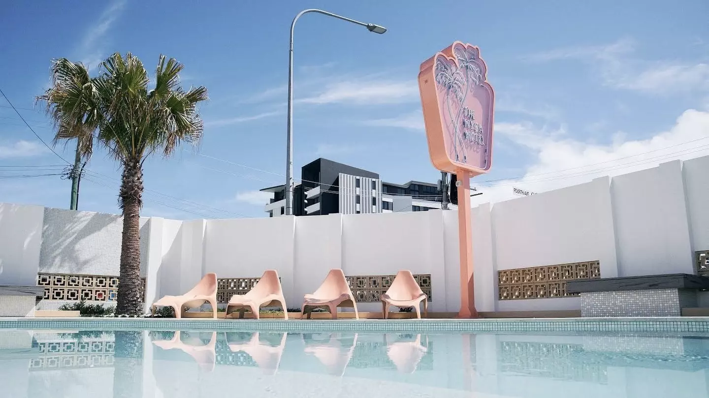 The Mysa Motel on Queensland’s Gold Coast is the epitome of mid-century-modern style © courtesy the Mysa Motel