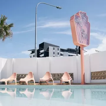 The Mysa Motel on Queensland’s Gold Coast is the epitome of mid-century-modern style © courtesy the Mysa Motel