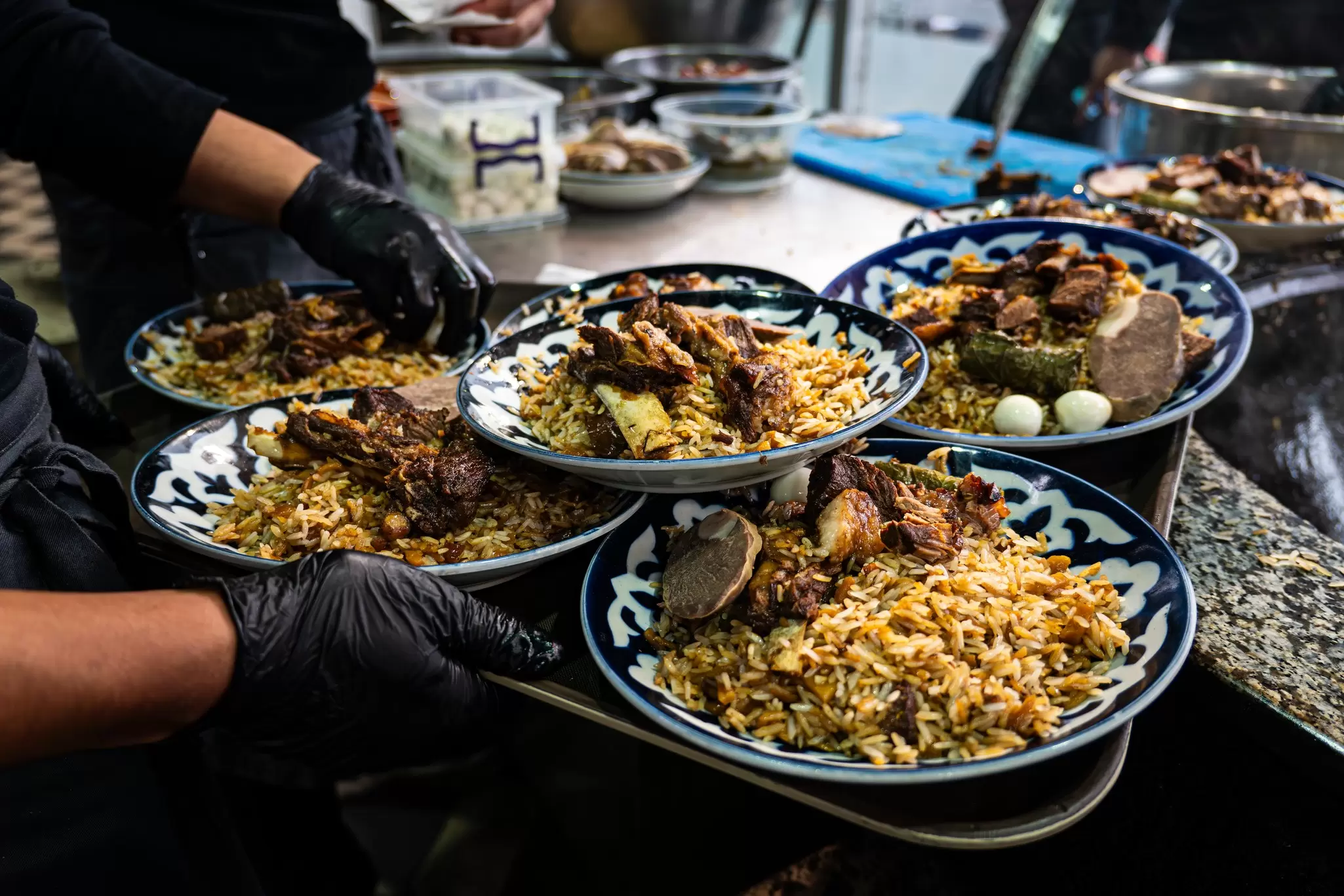 Plov, a dish of rice, vegetables and meat, is Uzbekistan's most beloved dish. Getty Images