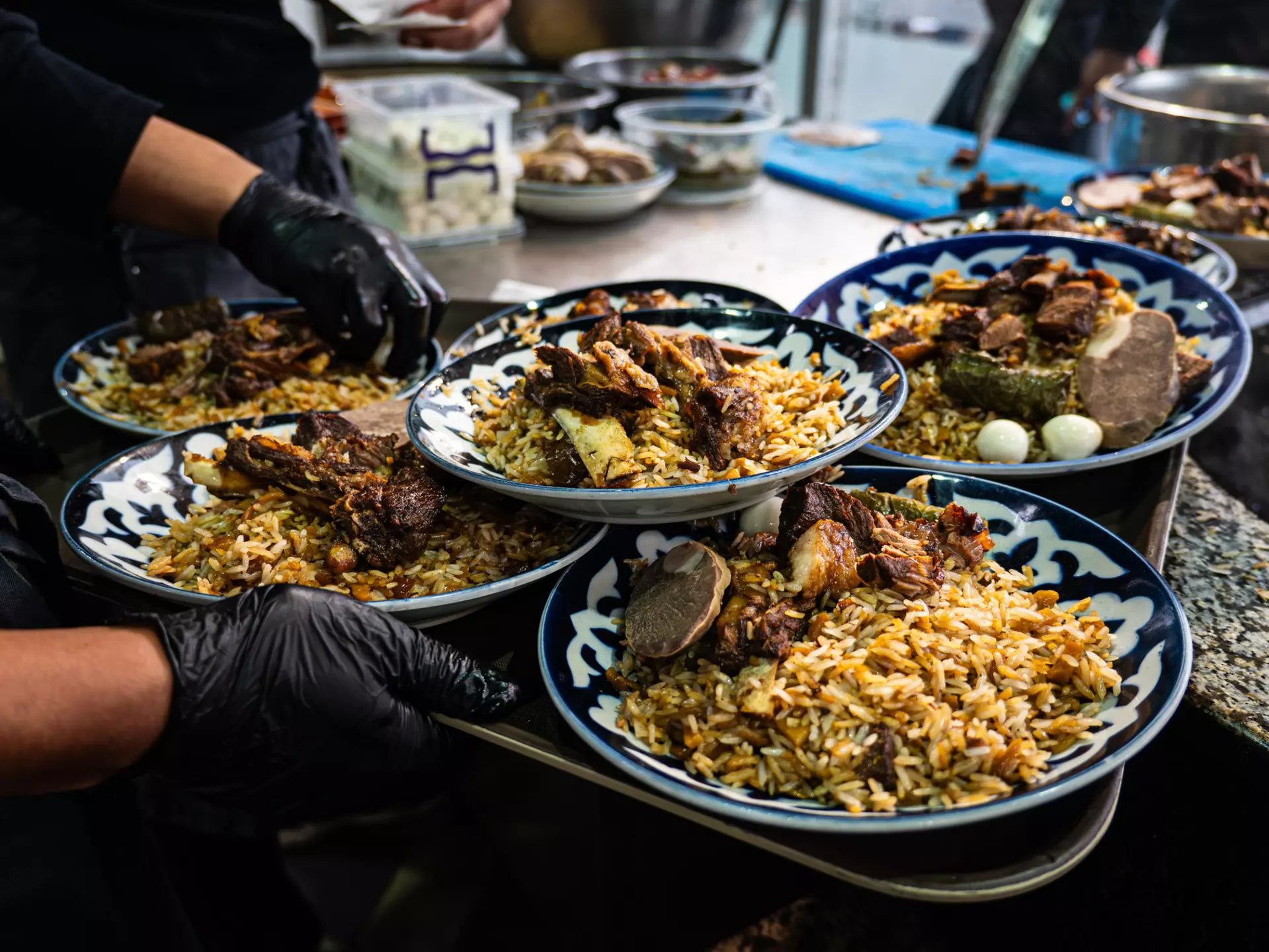 Plov, a dish of rice, vegetables and meat, is Uzbekistan's most beloved dish. Getty Images