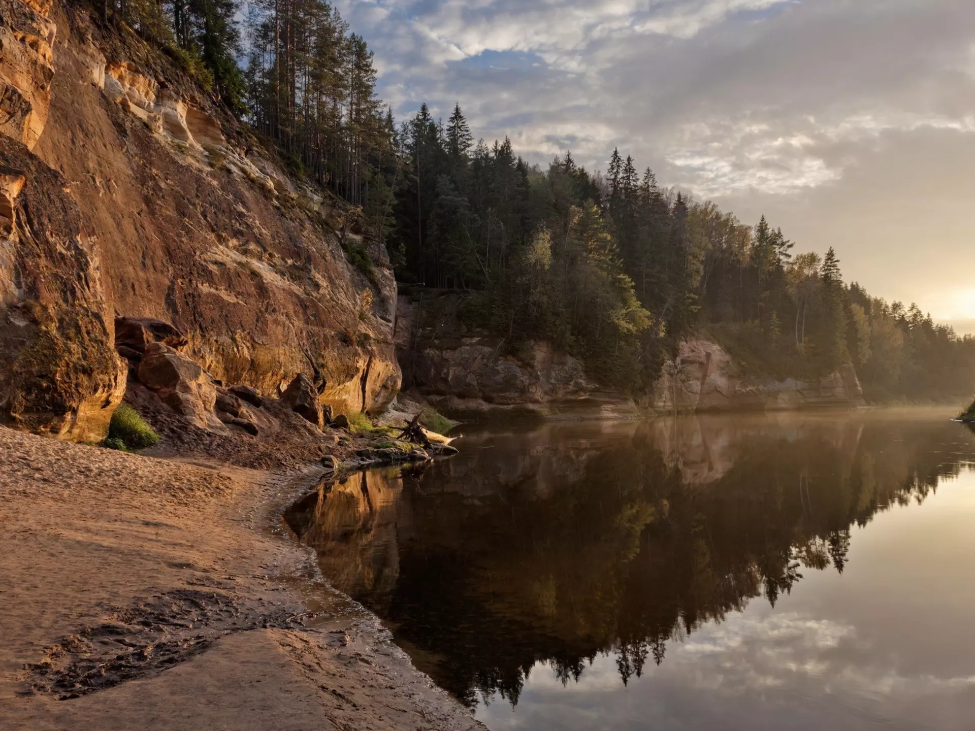 Sunset on the Gauja River in Gauja National Park, Latvia. Ilya Dubovsky/500px