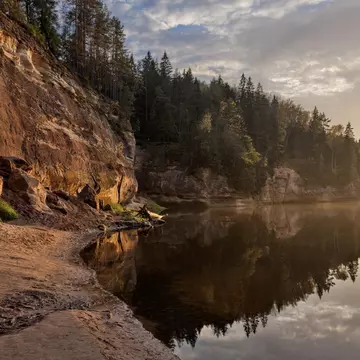 Sunset on the Gauja River in Gauja National Park, Latvia. Ilya Dubovsky/500px