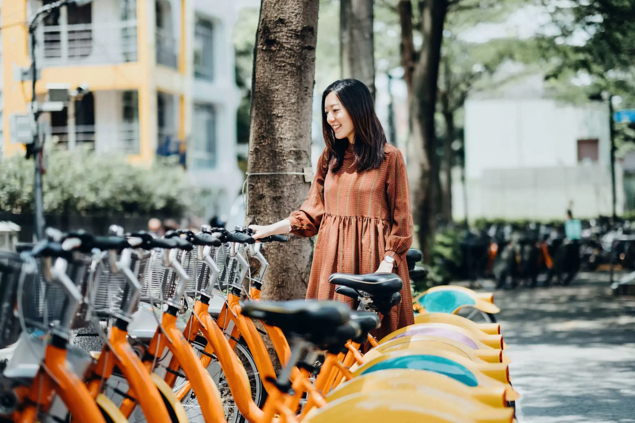 A YouBike shared bicycle in Taipei, Taiwan