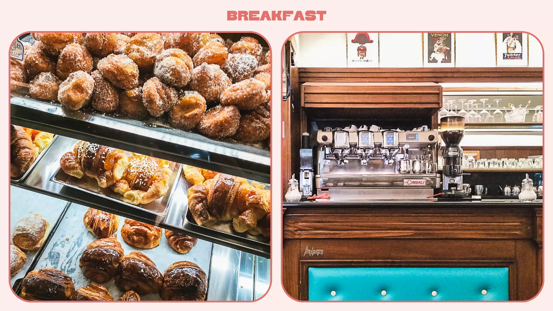 Bar Piccioli has a daily changing many of fresh pastries © Angelo Zinna