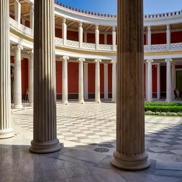 Athens Greece. The inner courtyard of the Zappeio Hall, now used as a conference center. Athens Greece June 2019; Shutterstock ID 1587006739; your: Erin Lenczycki; gl: 65050; netsuite: Digital; full: POI