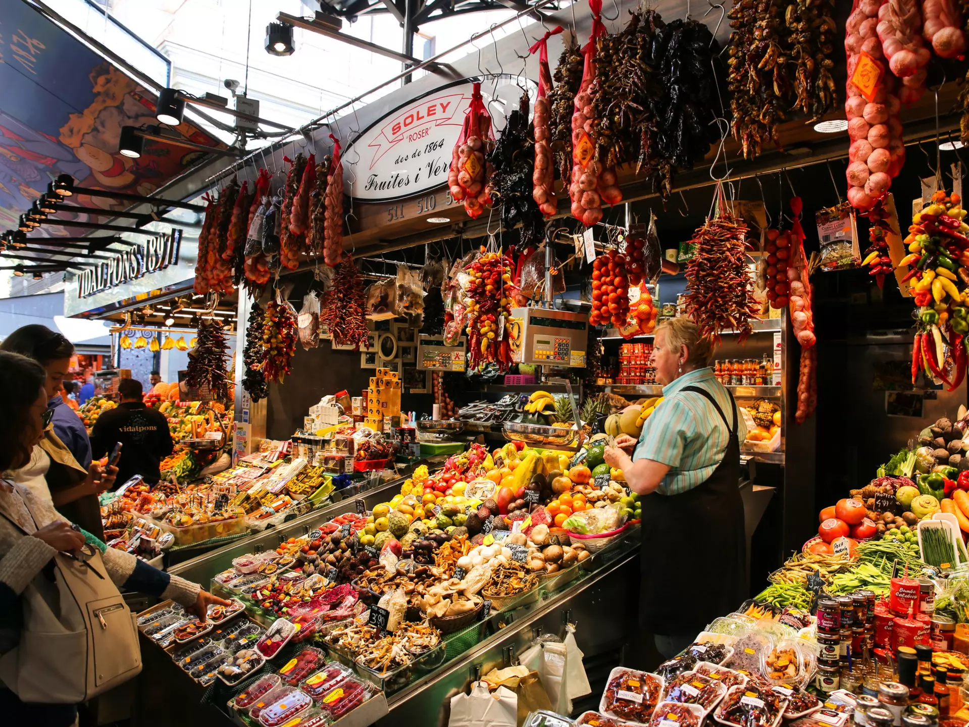 Mercat de la Boqueria is one of Barcelona’s busiest markets and a popular draw for visitors. Only_NewPhoto/Shutterstock