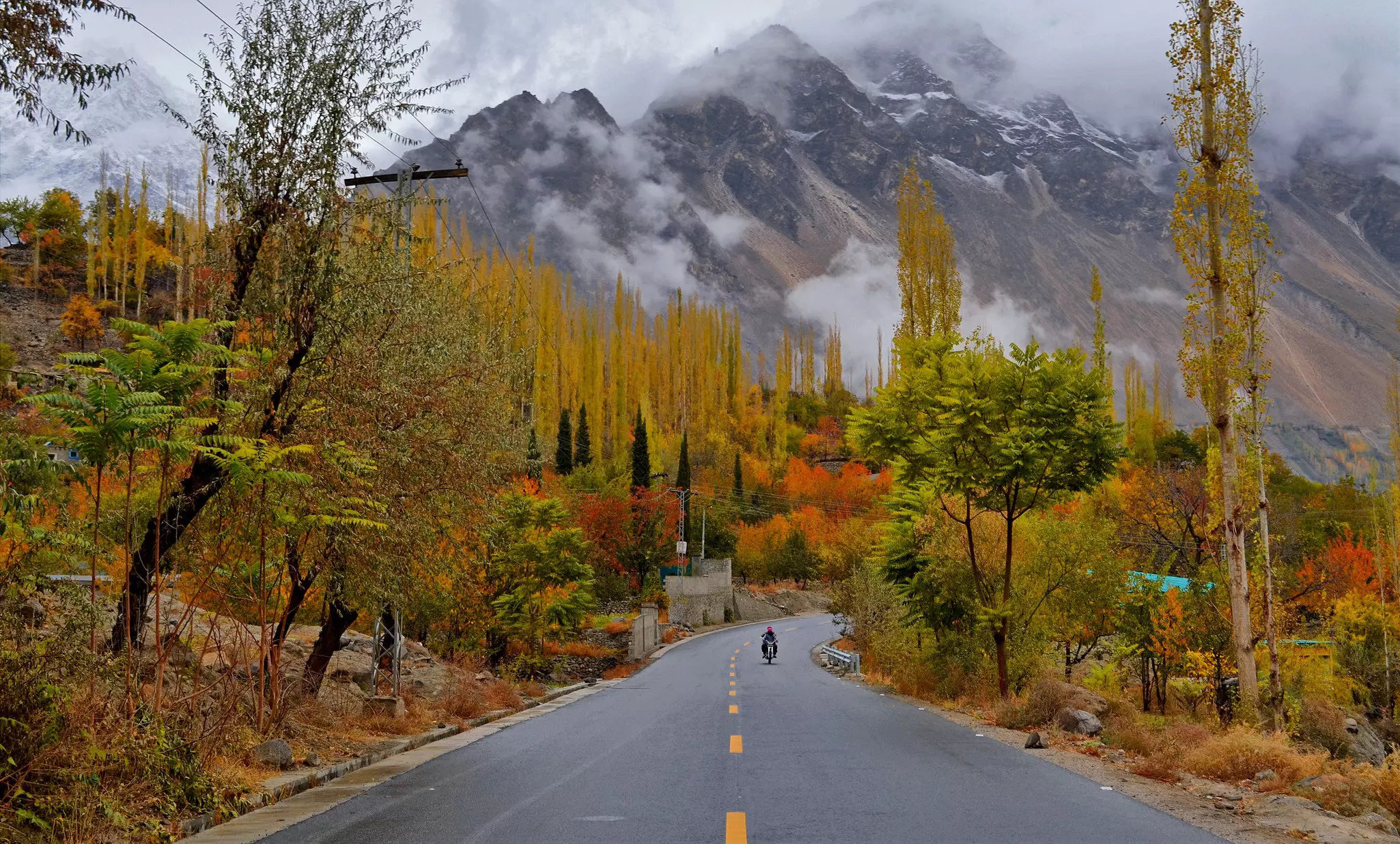 The Karakoram Highway is open throughout the year in Pakistan, but the border with China closes in winter © Shehzaad Maroof / Getty Images