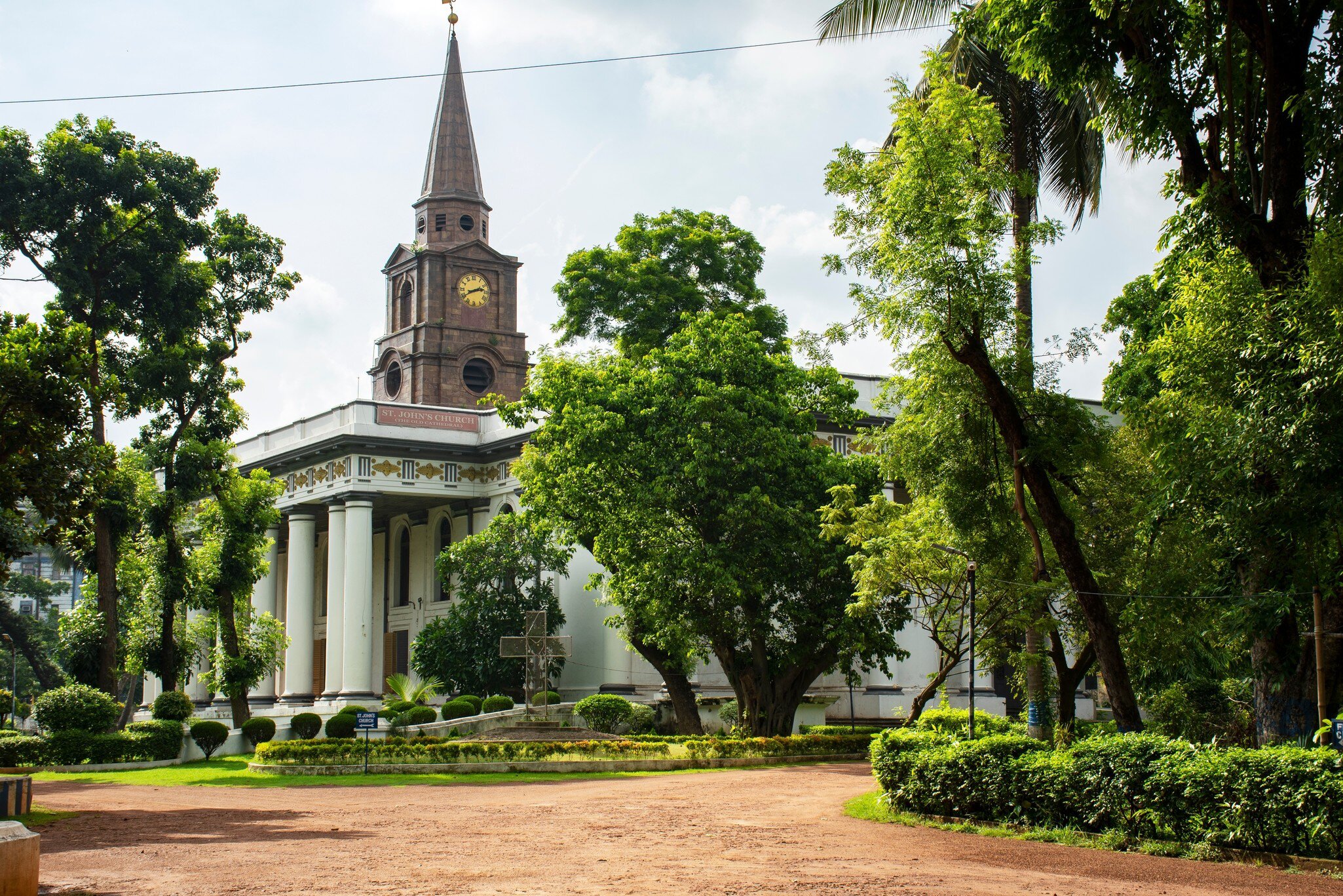 Exterior of St. John Church which is the third oldest church of Kolkata, West Bengal, India.