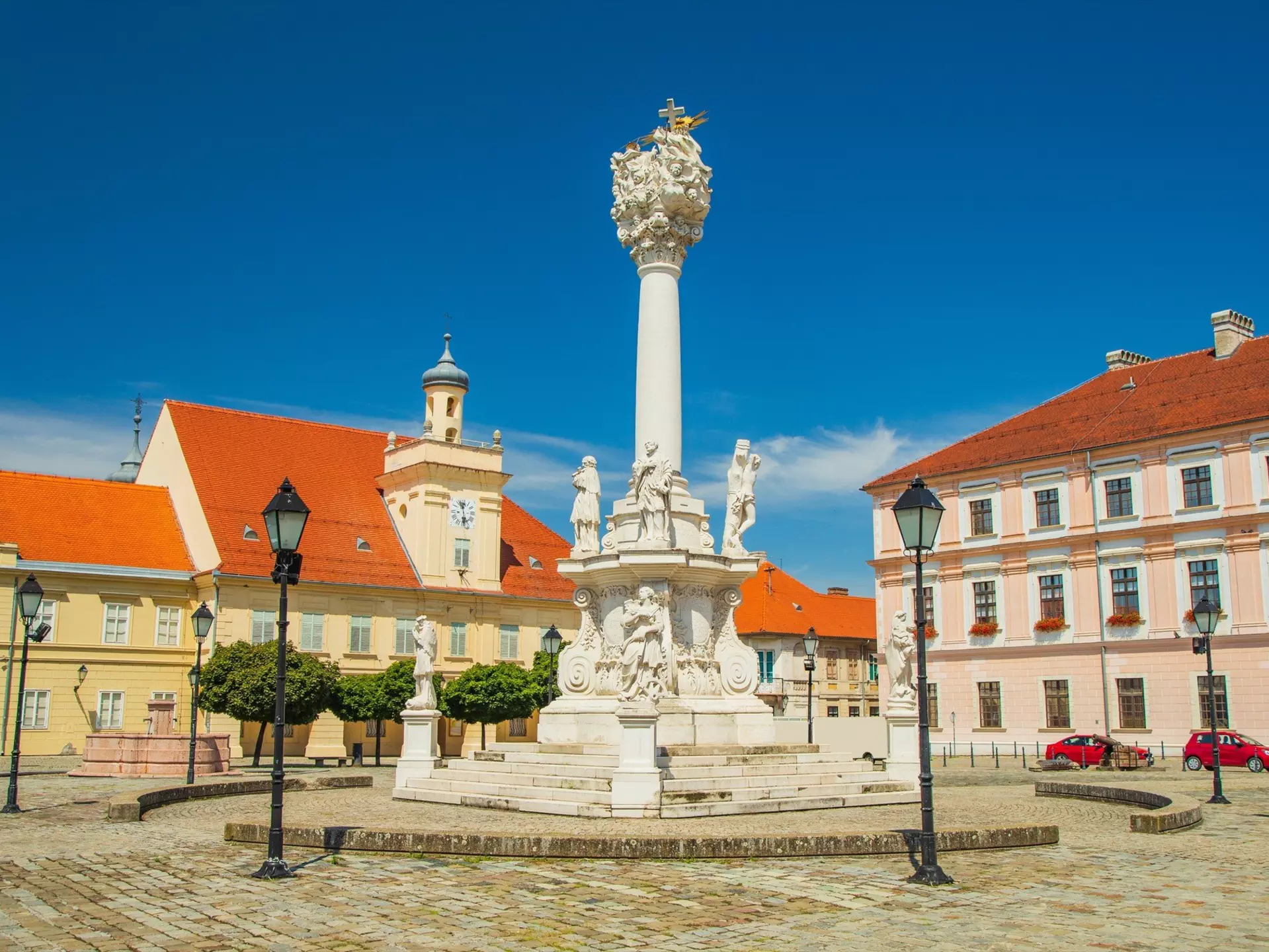 Holy trinity square in the historic town of Osijek, Croatia is a highlight of the Slavonia region
1264672502
catholic, christian, heritage, famous, sightseeing, baroque, buildings, piazza, touristic, pillar, historical, slavonia, building, croatian, destination, downtown, eastern, european, green, historic, holy, landmark, panorama, scenic, slavonija, square, trinity, tvrda, tvrdja, urban