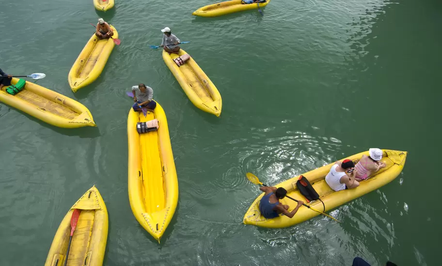 Kayaks on Ao Phang Nga.