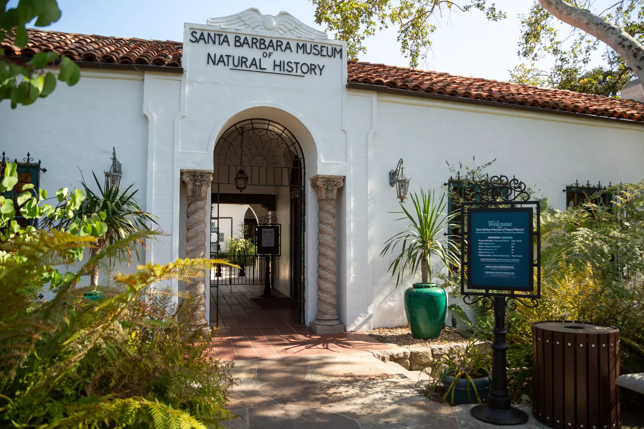 Entrance to the Santa Barbara Natural History Museum
