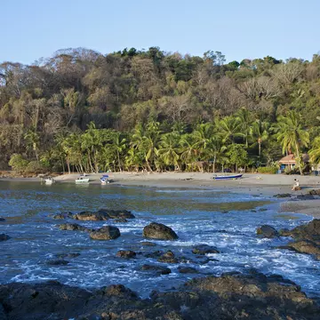 The beach at Montezuma, Costa Rica.