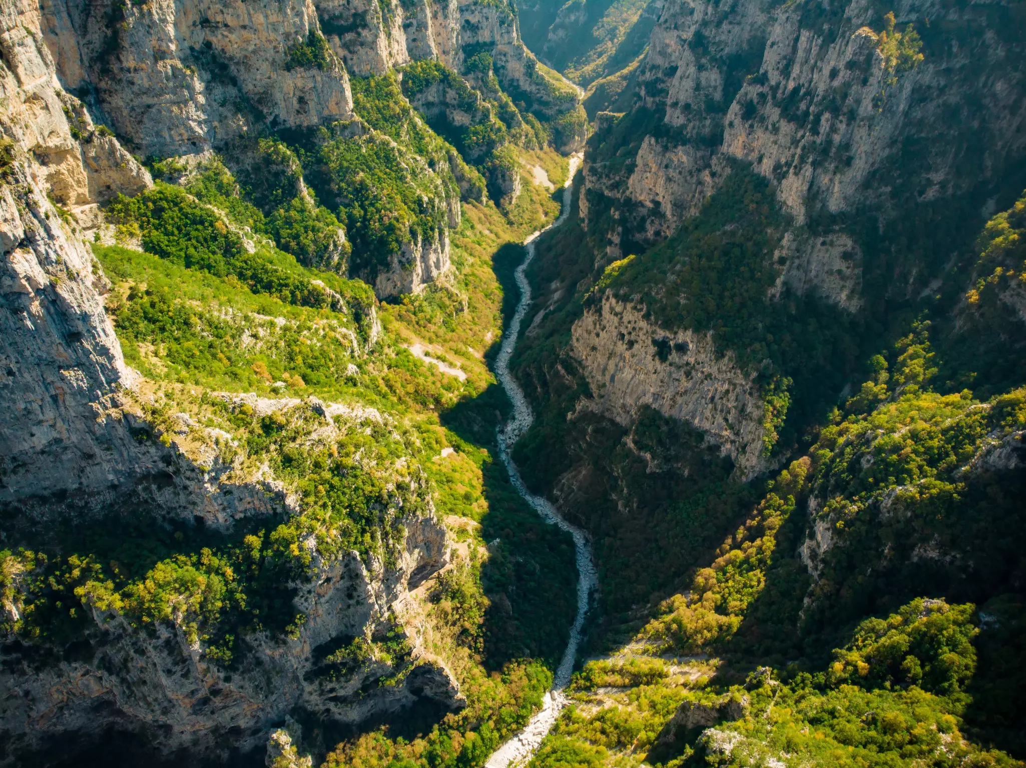 Aerial view of Vikos Gorge, a gorge in the Pindus Mountains of northern Greece, lying on the southern slopes of Mount Tymfi, one of the deepest gorges in the world. Zagori region, Greece., License Type: media, Download Time: 2025-11-29T21:24:14.000Z, User: LP_YKhanna, Editorial: false, purchase_order: 65050 - Digital Destinations and Articles, job: LP, client: App Content, other: Yuvraj Khanna