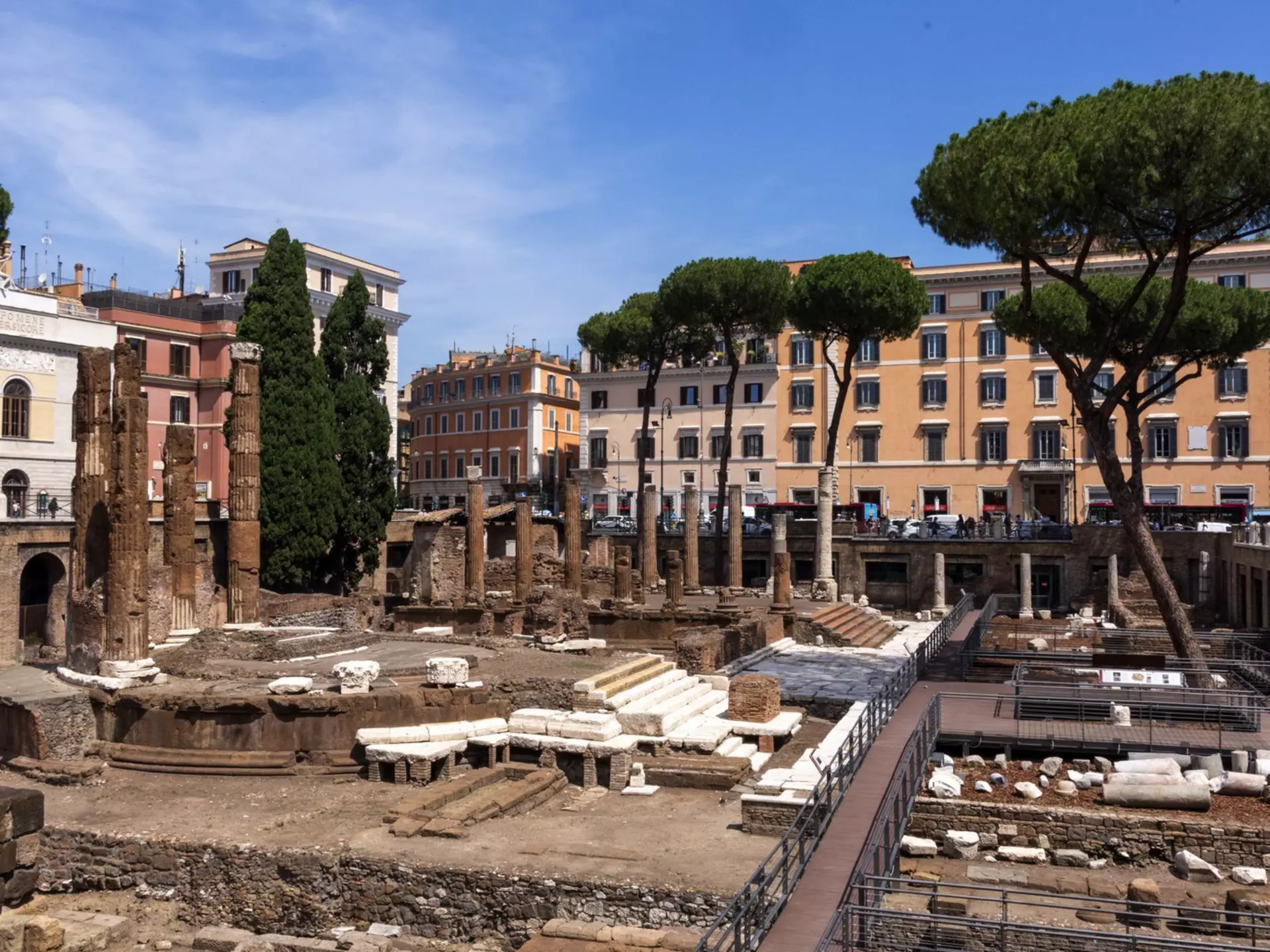 Rome's Largo di Torre Argentina includes four temples dating from the third century BCE