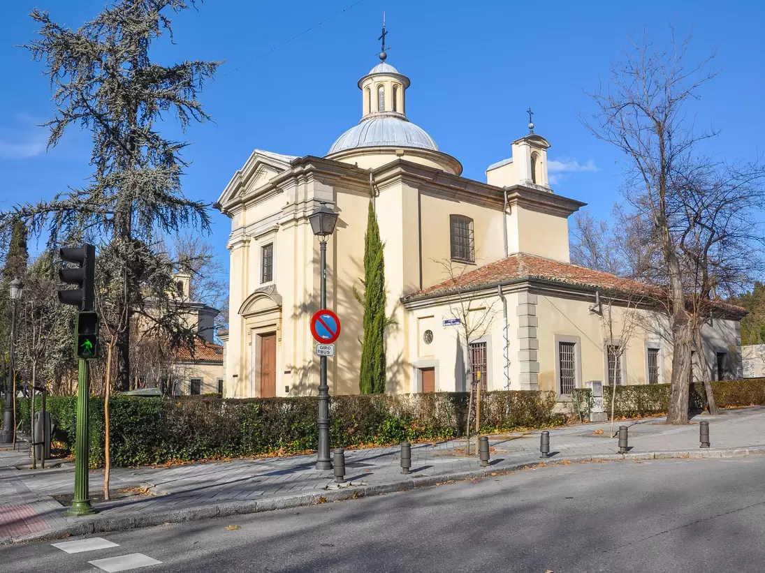 Exterior view of the Ermita de San Antonio de la Florida in Madrid, Spain.