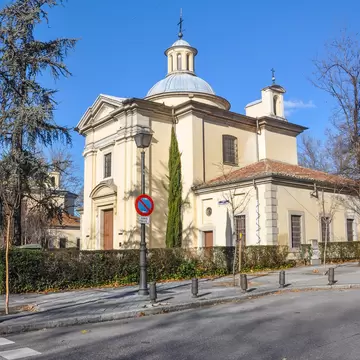 Exterior view of the Ermita de San Antonio de la Florida in Madrid, Spain.