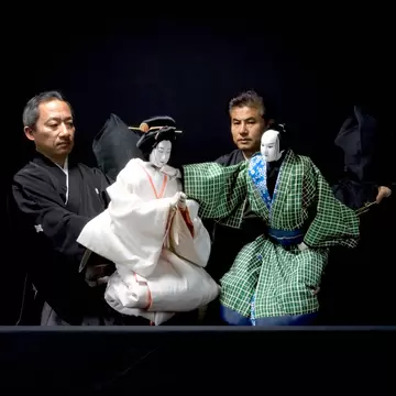 OSAKA, JAPAN - AUGUST 11:     'Sonezaki Sinju' is performed at the National Bunraku Theatre on August 11, 2005 in Osaka, Japan. (Photo by The Asahi Shimbun via Getty Images)
622137008