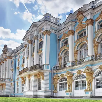 Katherine's Palace hall in Tsarskoe Selo (Pushkin).
