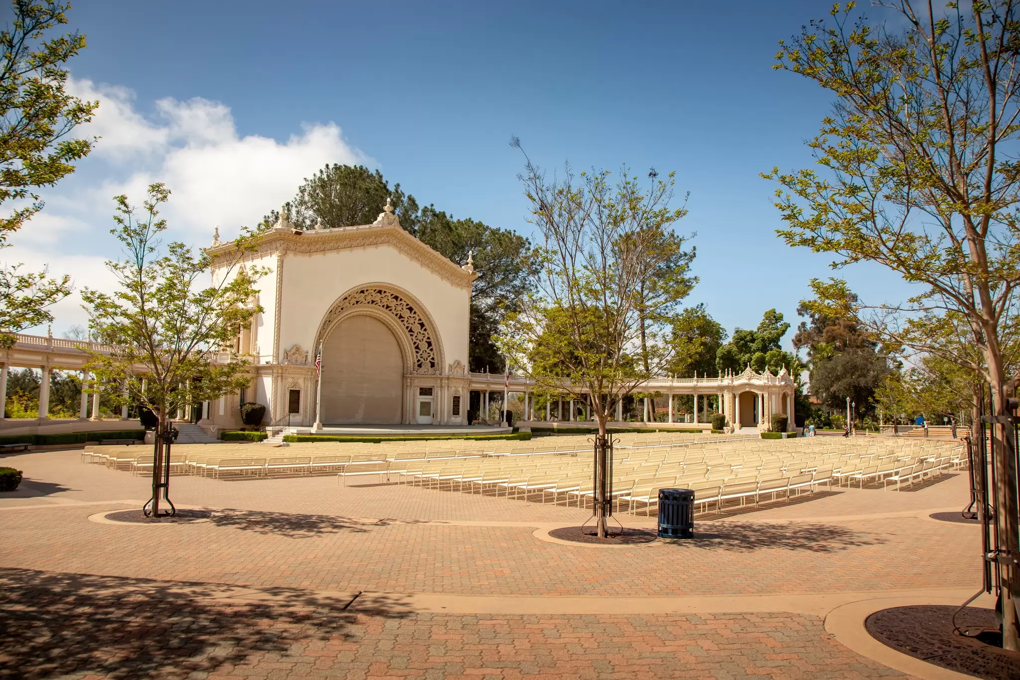 San Diego, California, United States - 04-09-2019: A view of the Spreckels Organ Pavilion at Balboa Park., License Type: media, Download Time: 2025-02-07T15:13:24.000Z, User: Ppeterson948, Editorial: true, purchase_order: 56530 - Guidebooks, job: Global Publishing WIP, client: Global Publishing WIP, other: Pia Peterson Haggarty