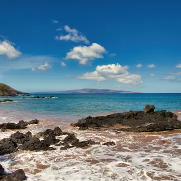 view from Makena Bay out to Kaoolawe on Maui.; Shutterstock ID 1770087971;