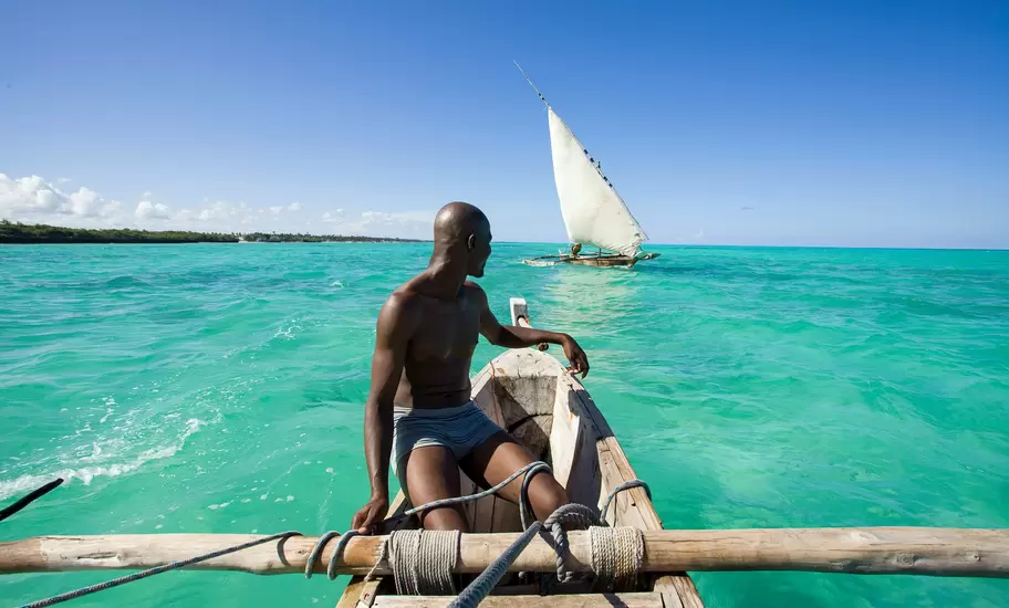 The sun-kissed coast of Zanzibar is tropical perfection © Hugh Sitton / Stocksy United