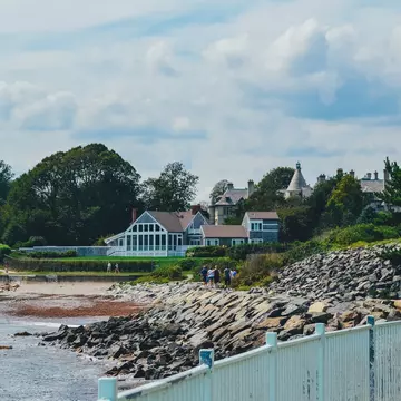 cliff walk in Newport Rhode Island.