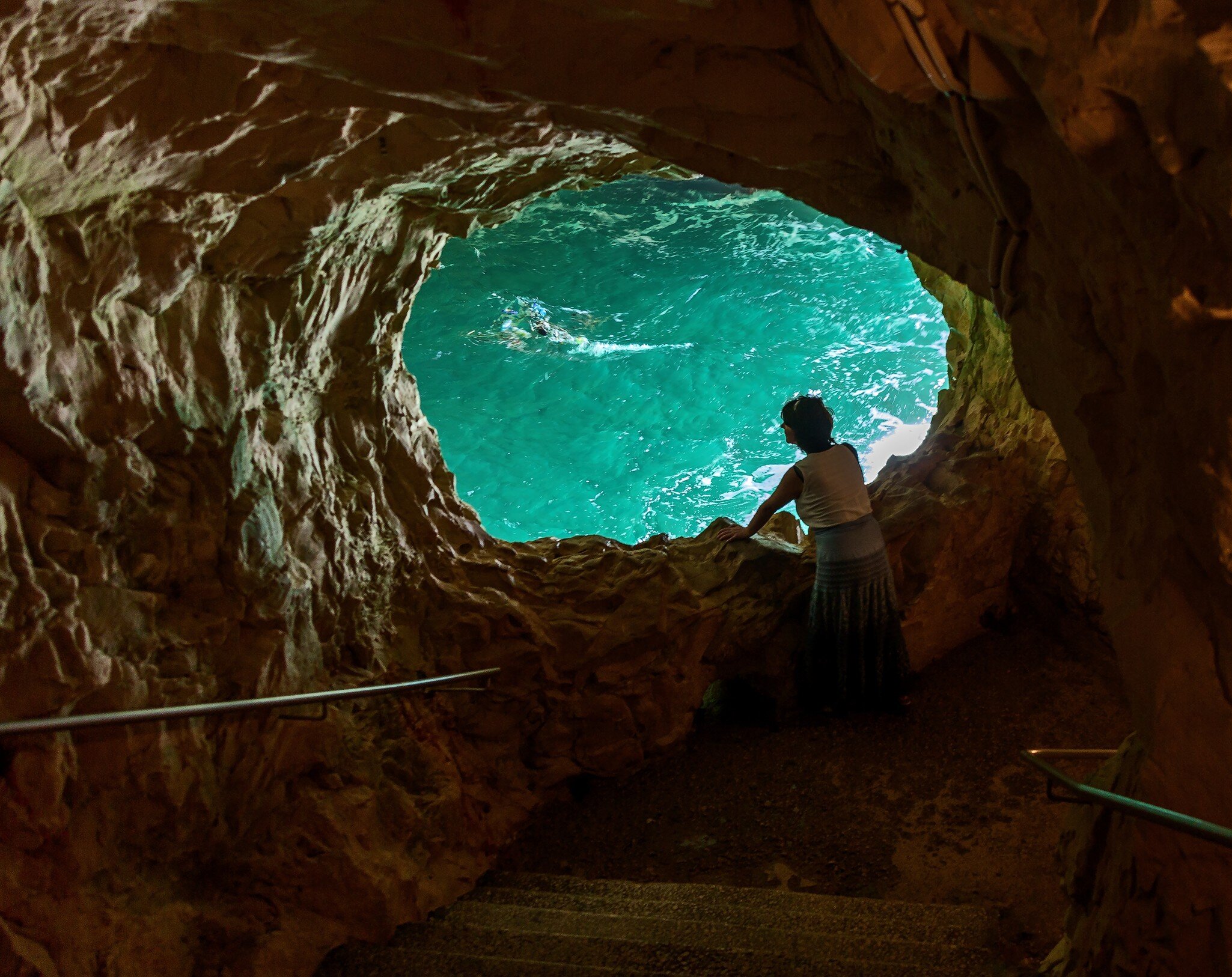 A sea cave at Rosh Hanikra - Israel