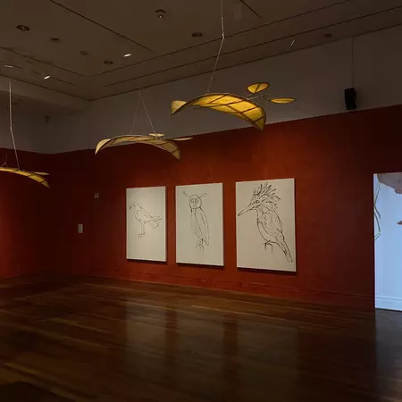 One of the gallery rooms at the Ogden Museum of Southern Art