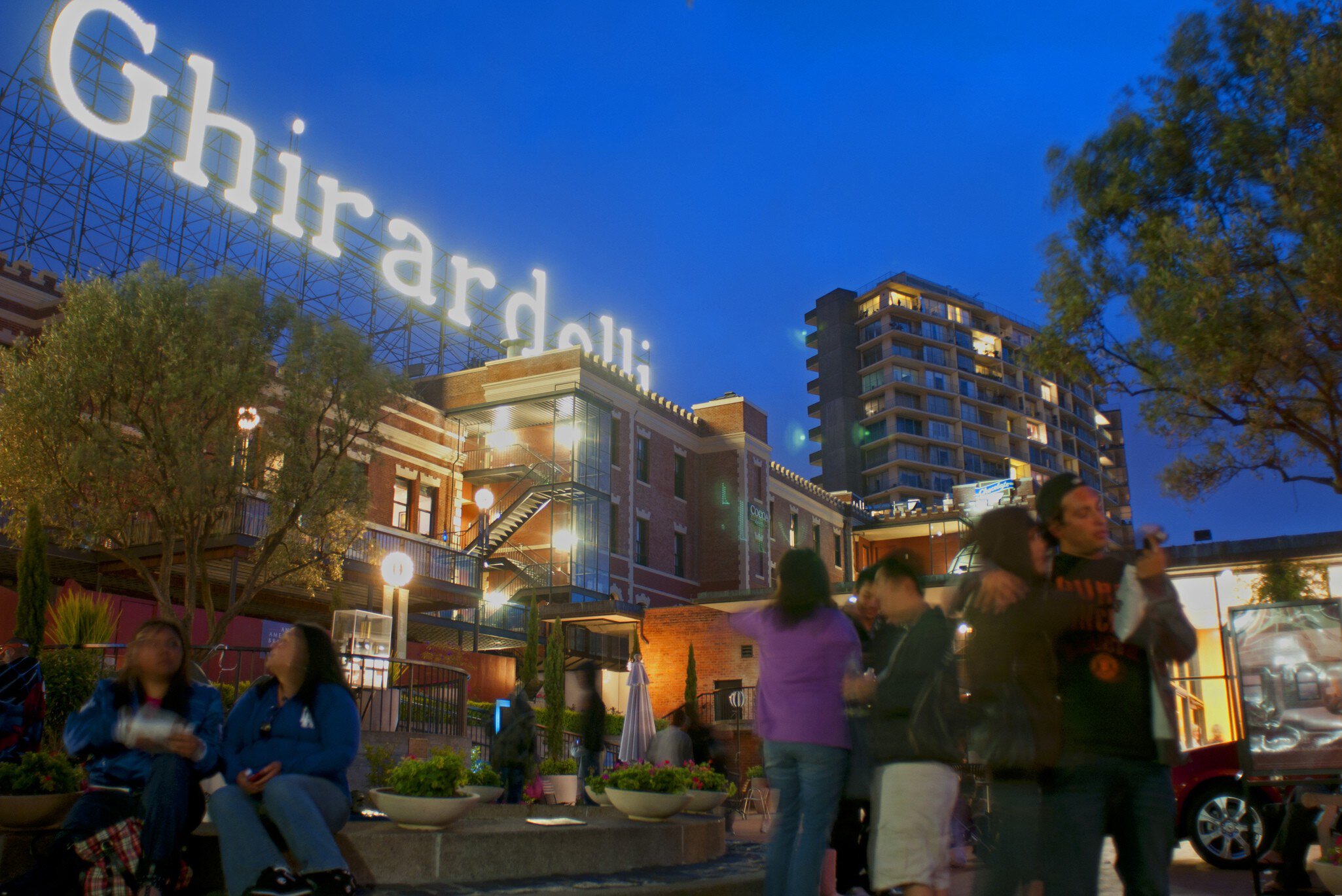 Ghirardelli Square.