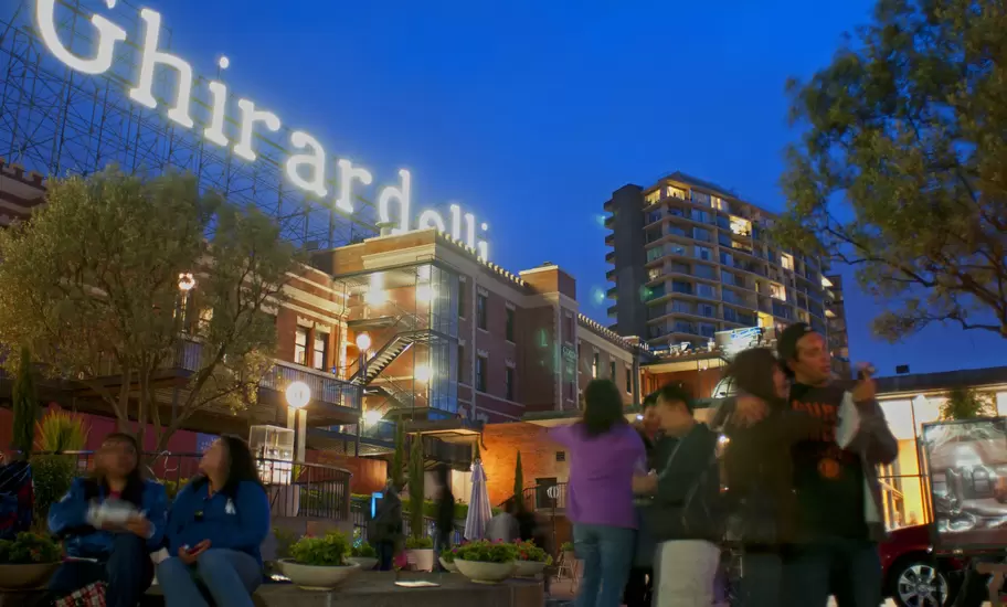 Ghirardelli Square.