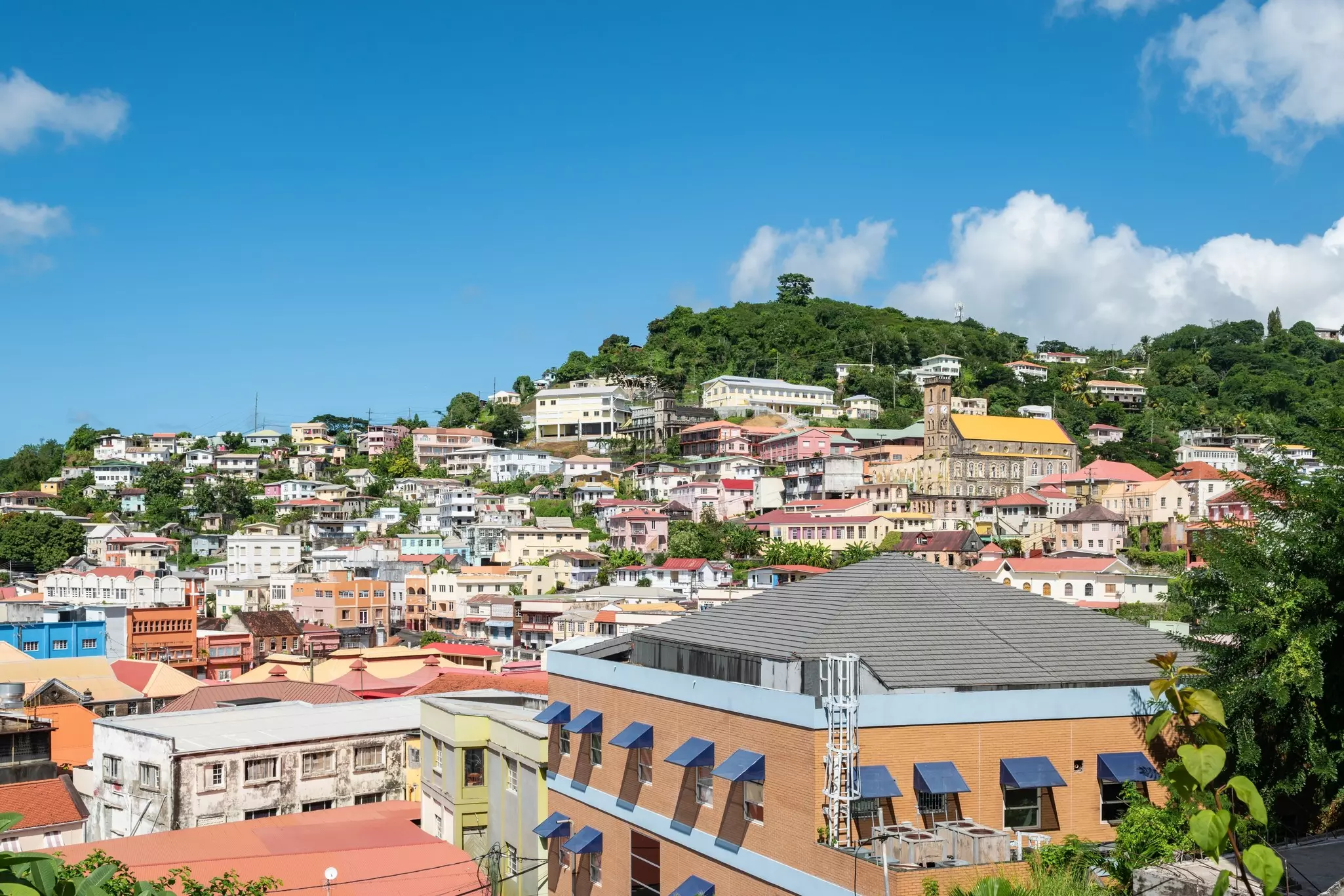 View of the town of St George's, Grenada, Caribbean