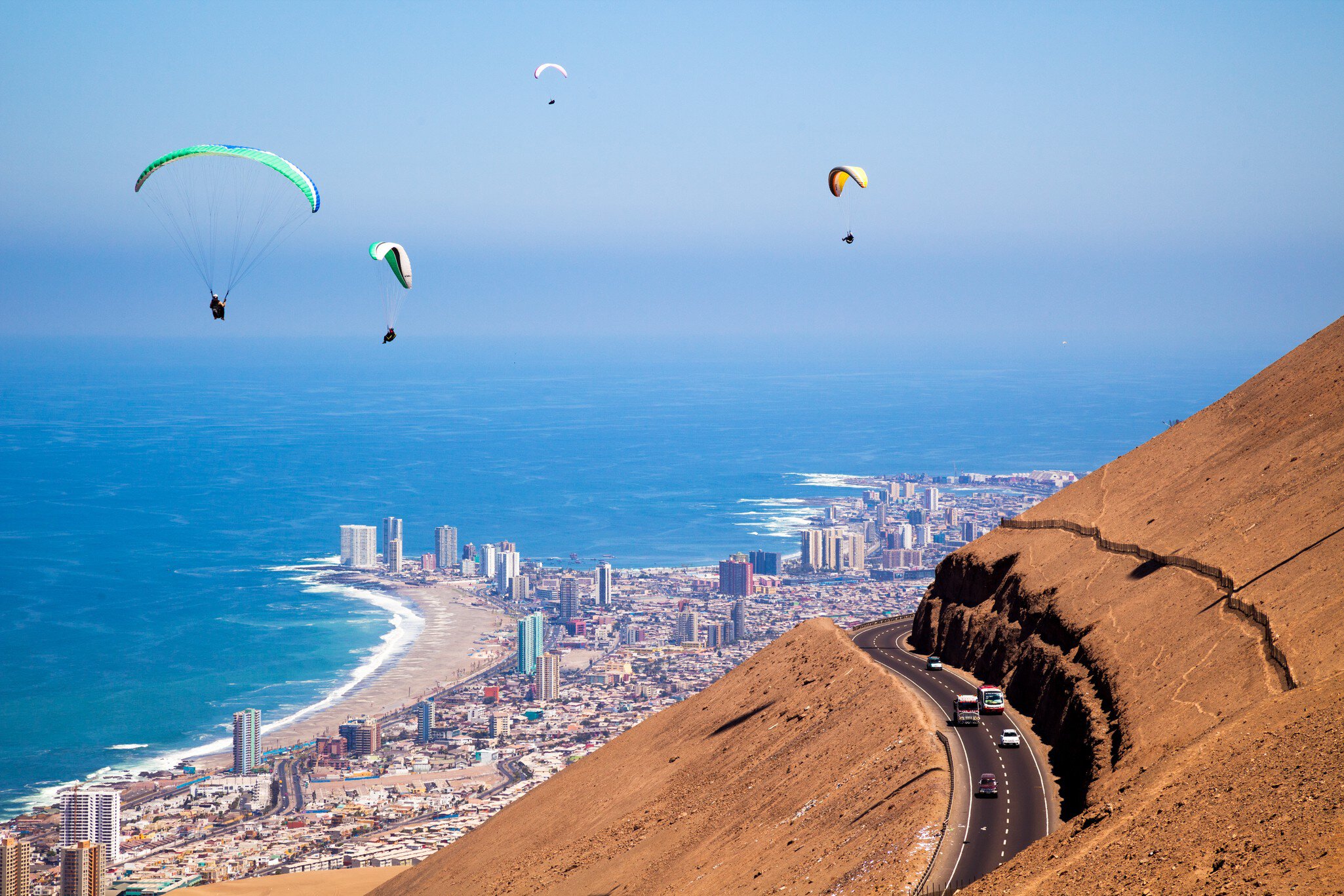 Iquique paraglider, Atacama paraglider.