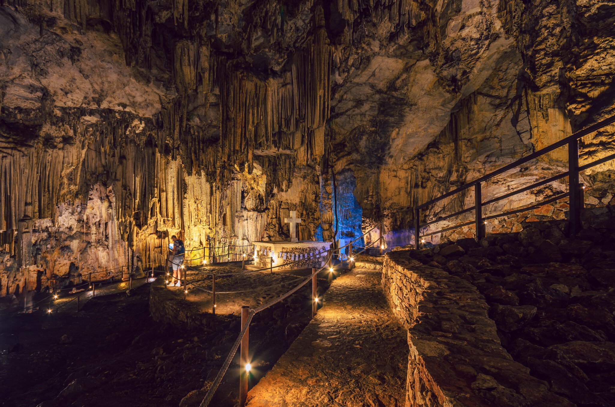 Melidoni Crete September 1 2019-Melidoni cave, an amazing historical and archaeological cave with the impressive formations of the stalactites and stalagmites.; Shutterstock ID 1501663331; your: Barbara Di Castro; gl: 65050; netsuite: digital; ful...
