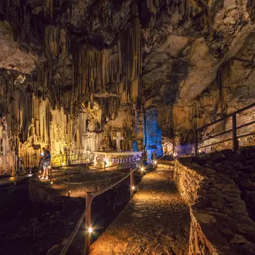 Melidoni Crete September 1 2019-Melidoni cave, an amazing historical and archaeological cave with the impressive formations of the stalactites and stalagmites.; Shutterstock ID 1501663331; your: Barbara Di Castro; gl: 65050; netsuite: digital; ful...