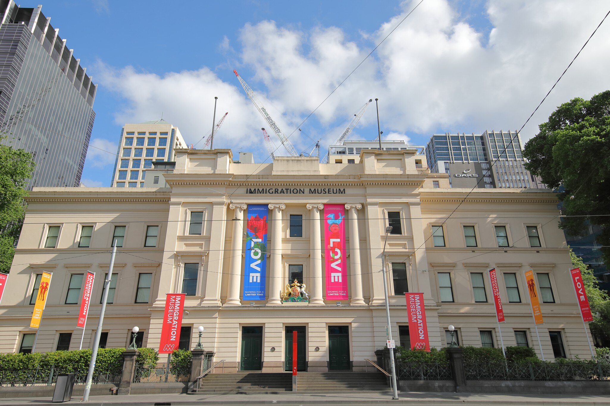 Facade of the Immigration Museum in Melbourne, Australia.