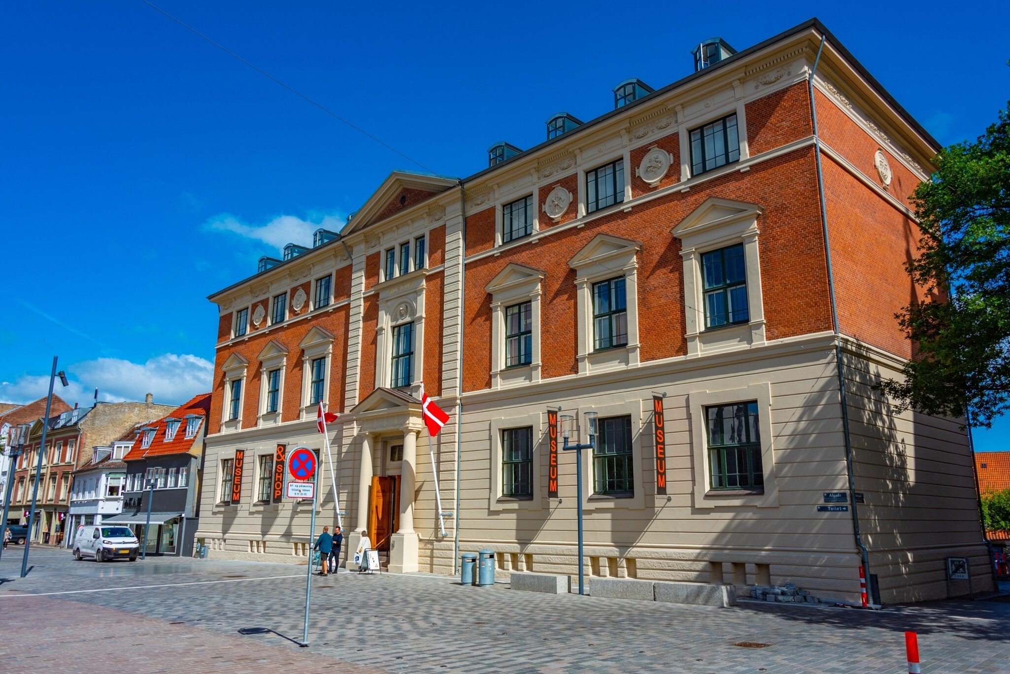 Exterior of Aalborg Historical Museum in Denmark.